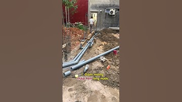 Thi công ống nước thủng dầm thế này #bookhome #xaynha #thicong #ongthoatnuoc #shorts