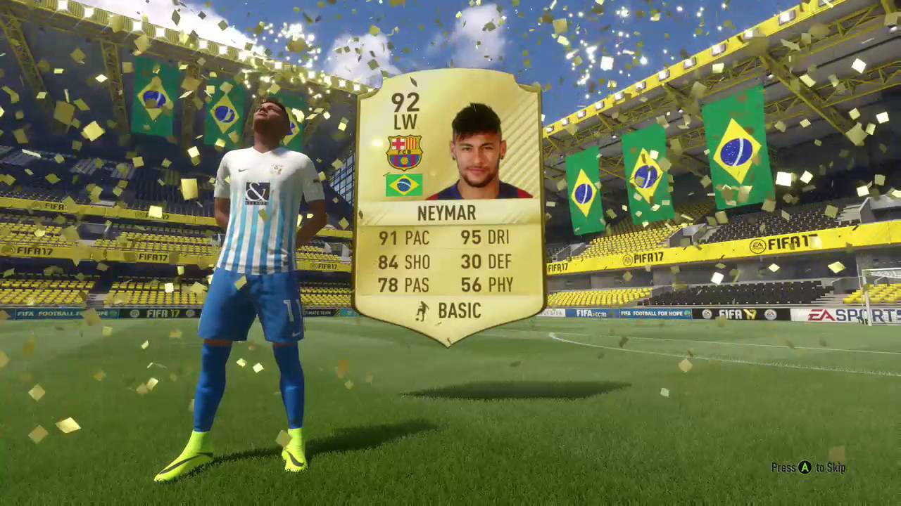 Neymar in a free 50k pack