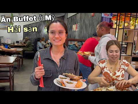 Hân Trần bất ngờ với Buffet Hải sản ở Mỹ khác Việt Nam quá!!!