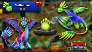 Featherhide Just Landed In Berk - Dragons : Rise of Berk