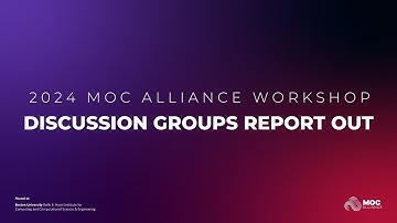 Discussion Groups Report Out