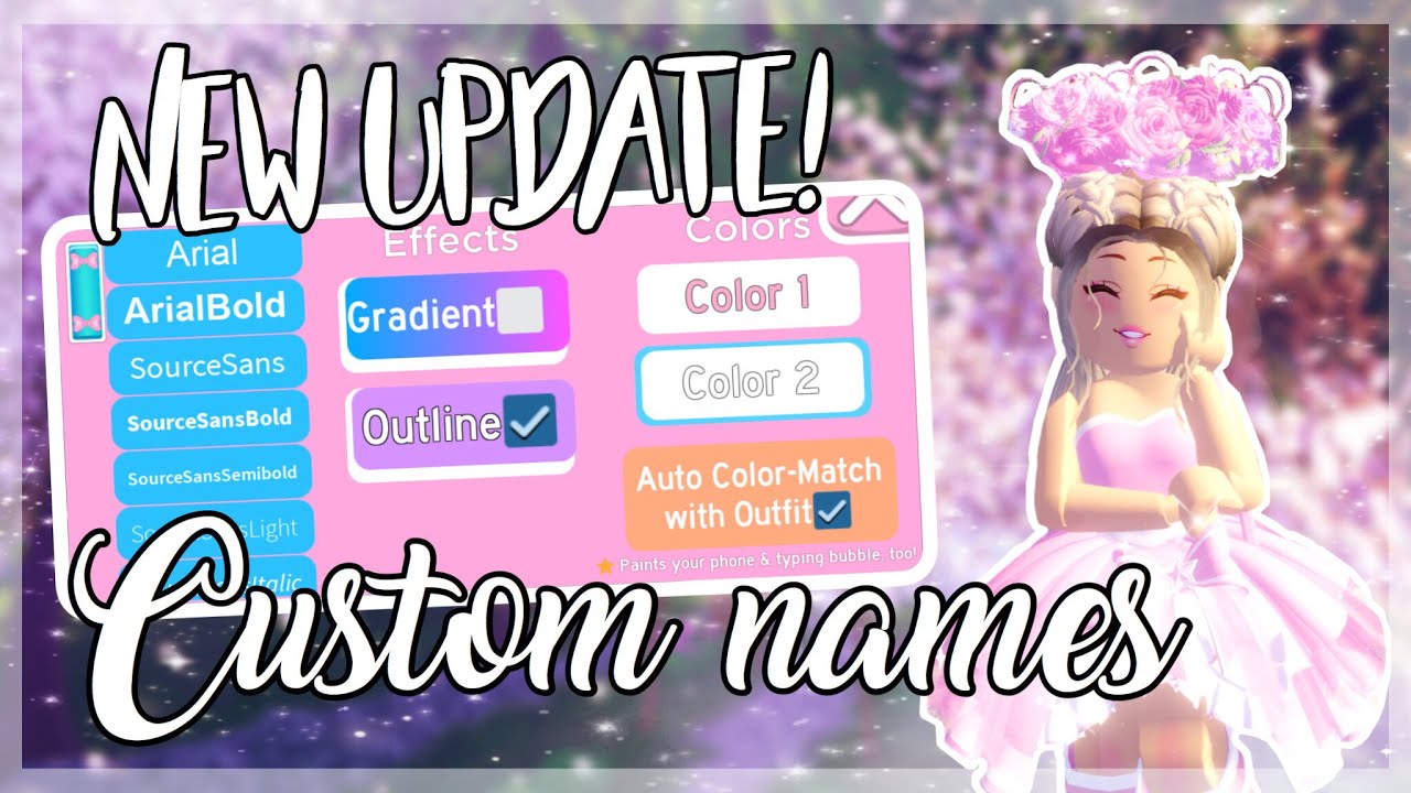 New Custom Name Colours In Royale High New Fountain Colour Options New Makeups Youtube - names for roblox colors