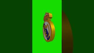 لوجو ريال مدريد 3D متحرك كروما خضراء تصميم حقيبة المونتاج #greenscreen #خلفيات_للتصميم #كروما