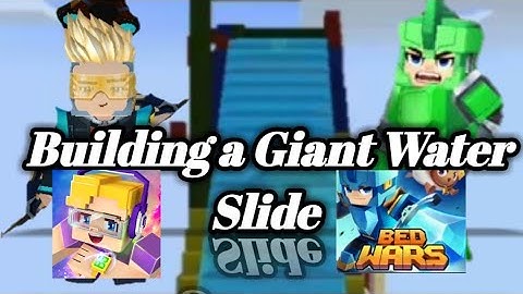 Building a giant water slide | BlockmanGo