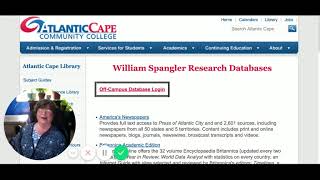 Searching the database for literary resource