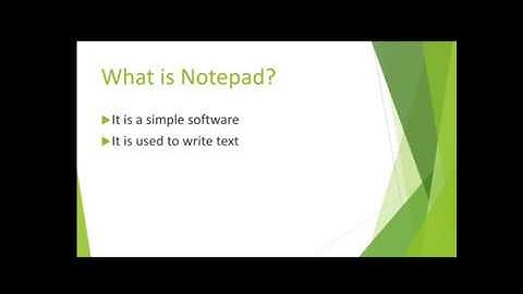 Computer Grade 3 (Notepad)