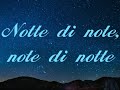 Claudio Baglioni - Notte di Note, Note di Notte Lyrics