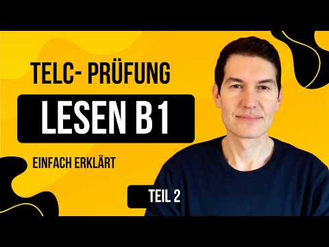 TELC LESEN B1 - einfach erklärt | Tipps + Beispiel