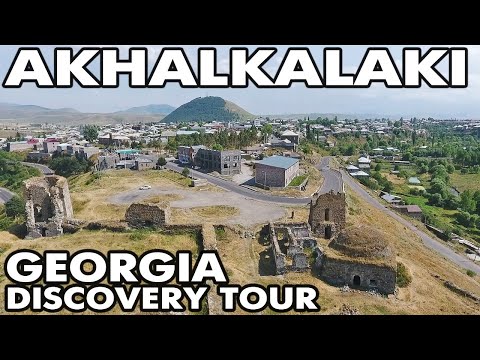 Древняя крепость в городе Ахалкалаки - Грузия обзорная экскурсия с высоты птичьего полета