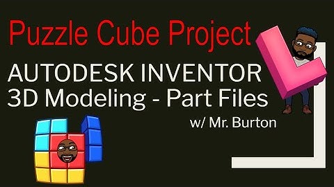 Autodesk Inventor: How to Build a Puzzle Cube Piece (Part I) - Black