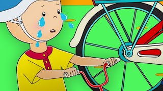 bike crash caillou cartoons for kids wildbrain kids