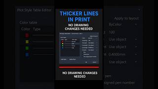 Thicker Lines in Print Without Changing Your Drawing #AutoCAD #Hack