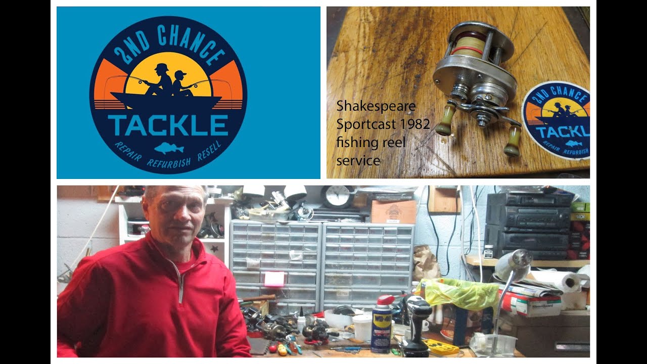 Shakespeare Sportcast model 1982 unique bait casting fishing reel