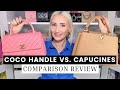 Louis vuitton capucines mm vs chanel coco handle medium review