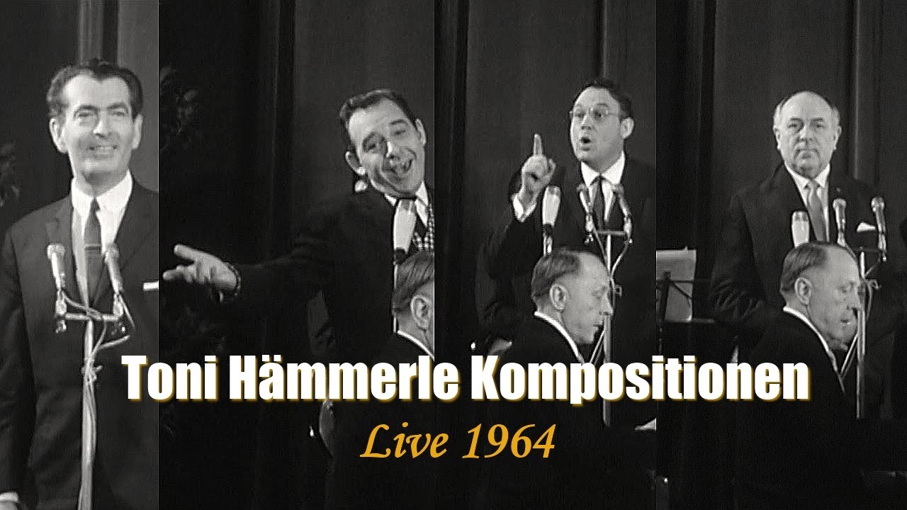 Camillo Felgen, Paul Kuhn, Ralf Bendix, Ernst Neger singen Toni Hämmerle-Kompositionen | Live, 1964