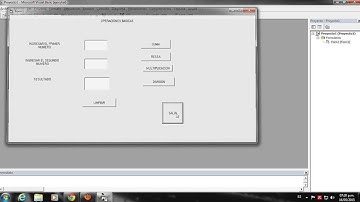 OPERACIONES BÁSICAS EN VISUAL BASIC 6.0