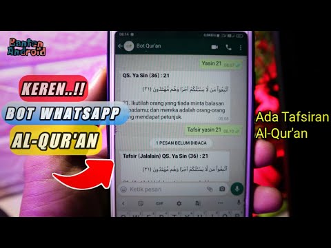 WhatsApp BOT Al-Qur'an Untuk Belajar Memahami Tafsir dan terjemahan