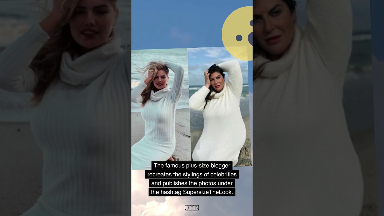 A plus-size blogger copies celebrity styling to show that anyone can wear anything  👏🏻 