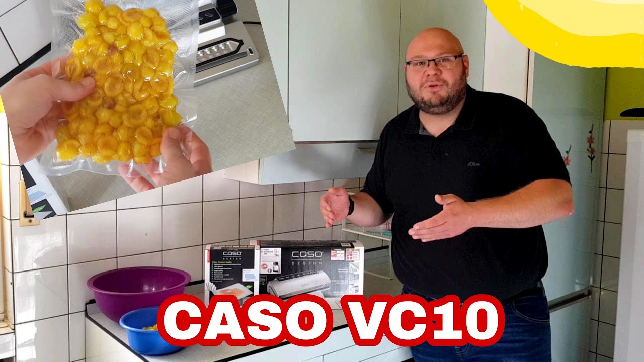 Beutel und CASO Vakuumierer - Vakuumiergerät Schlauch im VC10 YouTube für Review Test