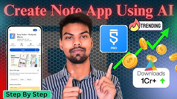 📱 Create AI Note App in Sketchware Pro 💡 | Earn 💰 from 1Cr+ Downloads 🚀 | Step-by-Step Tutorial 🔥