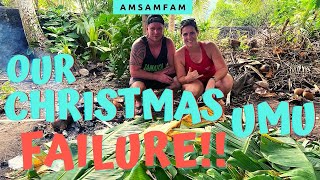 OUR CHRISTMAS UMU WAS A DISASTER! | How Not to Cook a Samoan Umu | How to Make Palusami