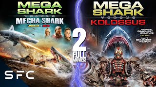 Mega Shark Vs Mecha Shark + Mega Shark Vs Kolossus | 2 Full Action Movies | Sci-Fi Double Feature