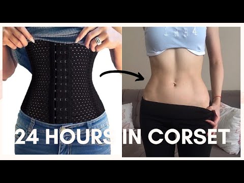 BİR GÜN BOYUNCA KORSE GİYDİM ! SONUCA İNANAMADIM | 24 hours in a corset #tinywaist