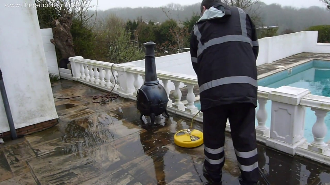 Pressure Washing and Patio Cleaning Natural Stone Slabs YouTube