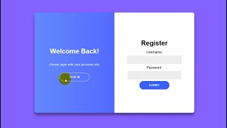 login and registration form in html css & javascript। TechMir BD