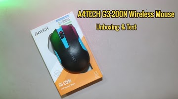 A4TECH G3-200N Wireless Mouse Unboxing and test