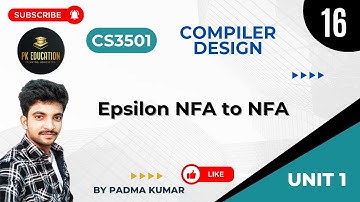 1.16 Epsilon NFA to NFA | Compiler Design | CS3501 | Anna university R2021
