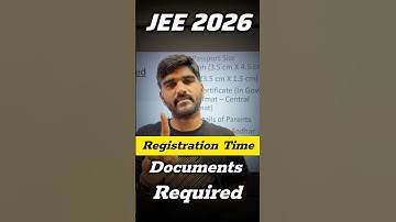 Documents Required For JEE Mains 2026 Application Form | JEE Main 2026 Registration #jeemain2026