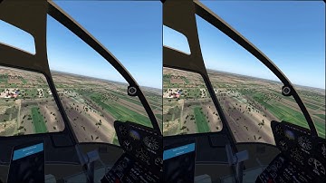 AutoATC 0.8.4 First VFR flight test in VR (Linux, 3D SBS)
