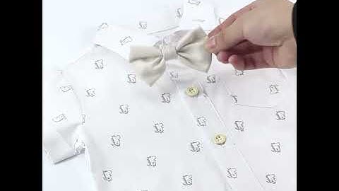 Cute baby short suits with tie