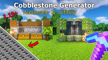 Minecraft: Best AUTOMATIC Cobblestone Generator 1.20! (Survival | Bedrock | Java)