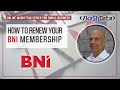 How to Renew Your BNI Networking Membership