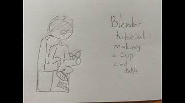 BLENDER TUTORIAL: how to make a coffee mug and table - part 2