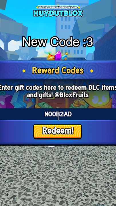OMG New Code :3 #huydutblox #roblox #bloxfruit #bloxfruits
