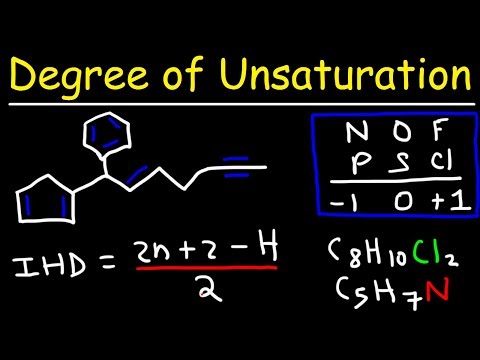 Degree of Unsaturation and Index of Hydrogen Deficiency