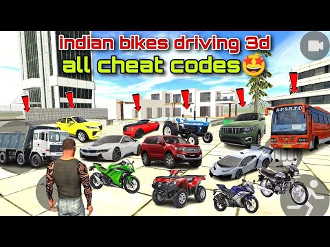 top 13 all new cheat codes Indian bike game 3D mein #video - YouTube