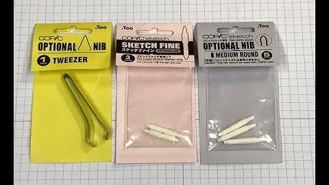 Copic Sketch Fine & Optional Nibs Review