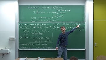 Advanced quantum field theory, Lecture 1