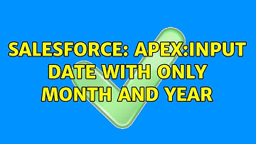 Salesforce: Apex:input date with only month and year