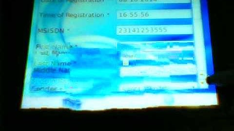 SIM Card registration through Visiontek GL11 POS device