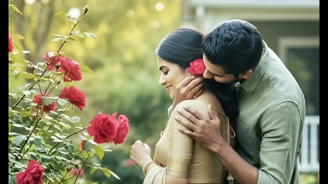 Rose Flower Growing & Smelling with Husband 🌹 | Garden Love & Peaceful Moments