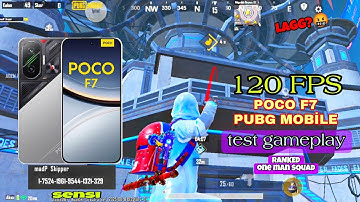 POCO F7 pubg mobile test gameplay, 120 FPS+screen recording | MY NEW SENSİTİVİTY  (don