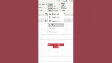 How To Add A Filter In Excel Excel 
