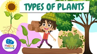 types of plants how many do you know educational videos for children happylearningeng