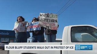Flour Bluff ISD students protest ICE