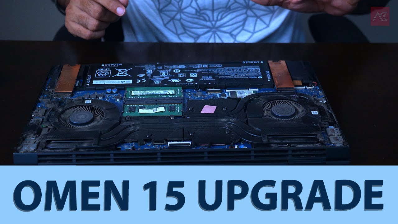 Hp Omen 15 Ryzen 7 4800H m.2 nvme SSD Installation and Cleaning - YouTube